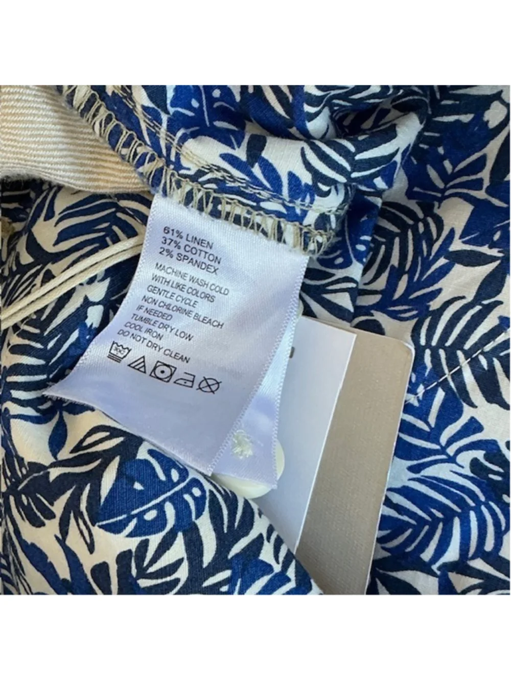 Tommy Bahama NWT Pants 2XLT Beach Coast Linen Blend Pull On Stone Khaki Men Tall